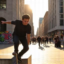 Skaters at Downtown Plaza
